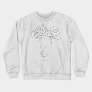 fashion line illustration Crewneck Sweatshirt